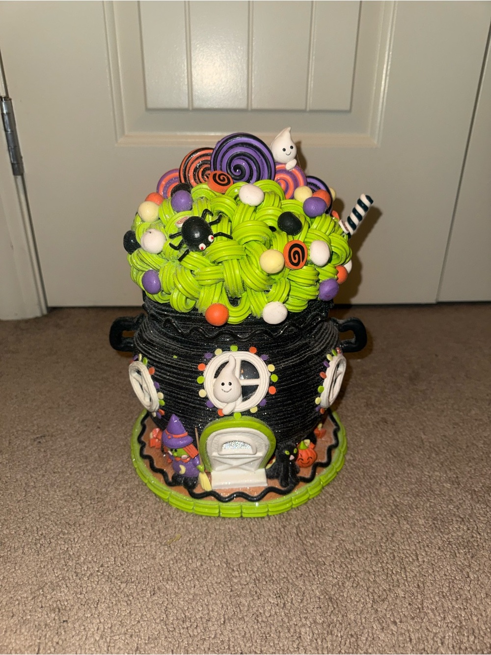 Candy Corn Lane Witch Cauldron House